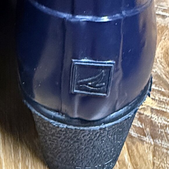 Sperry Women’s Navy Waterproof Rain Boots (2” Heel)(Size: 6M) EUC - Picture 6 of 16